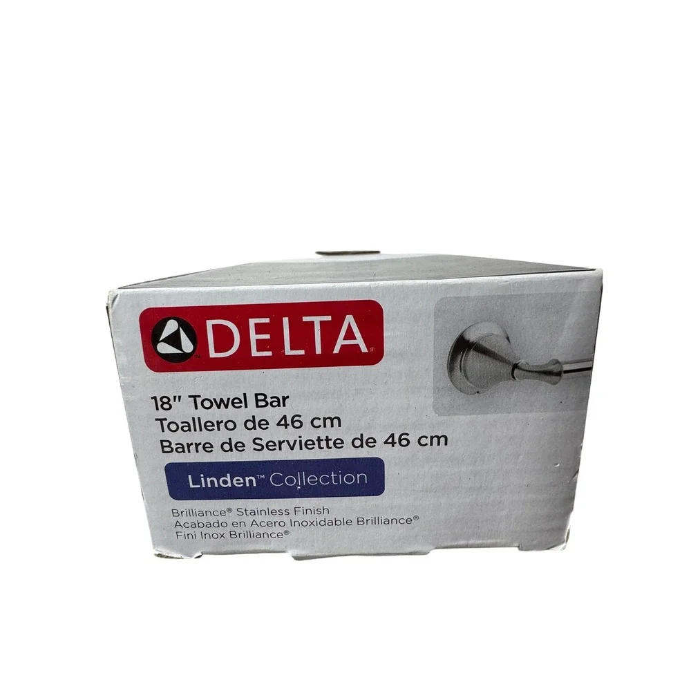 Delta Linden 18 Inch Towel Bar Brilliance Stainless Wall Mount 79418-SS NEW